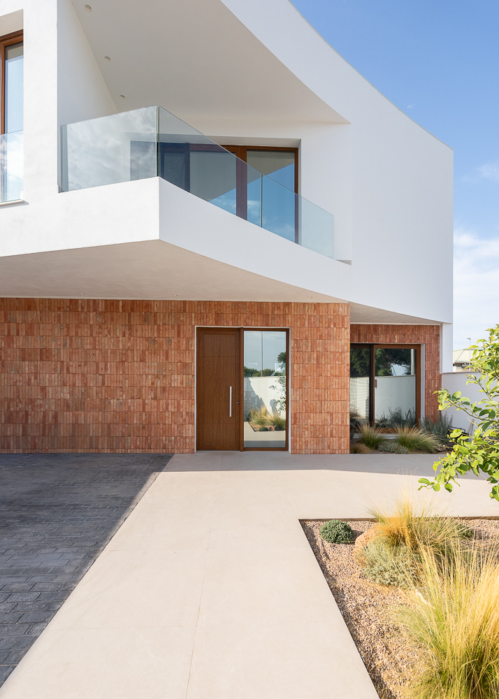 Fachada principal de vivienda unifamiliar en El Puig