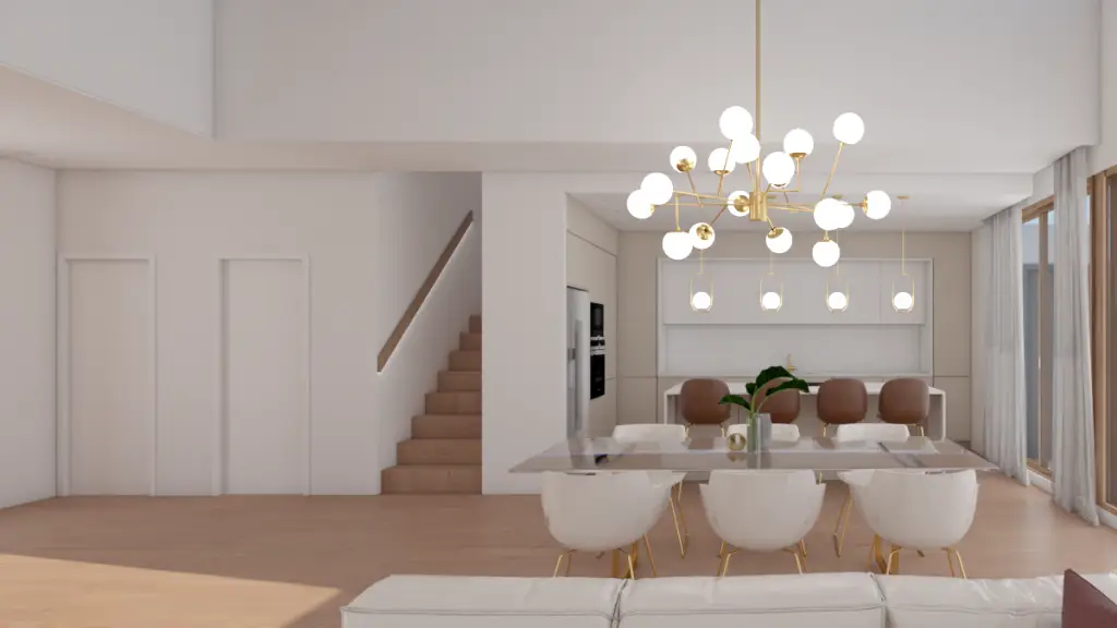 Espacio interior con doble altura y diseño contemporáneo en la Casa de El Puig, Valencia